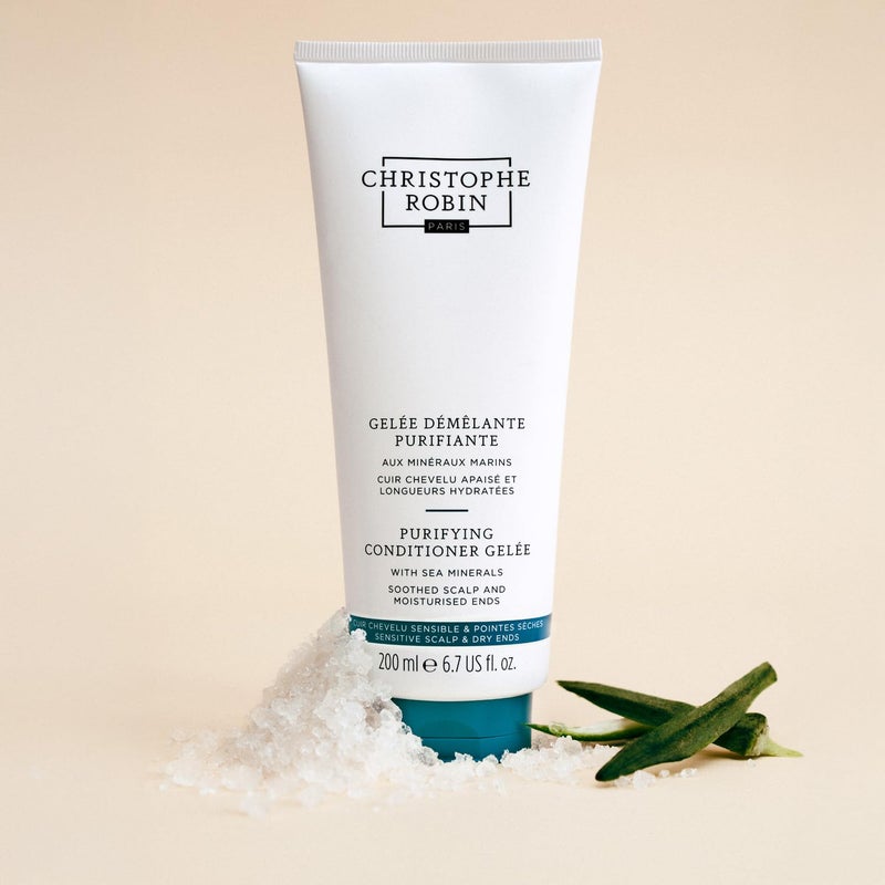 Christophe Robin Purifying Lightweight Conditioner GelÃ¨e With Sea Minerals for Soft Lengths and Oily Scalp 6.7 fl. oz - Image 3
