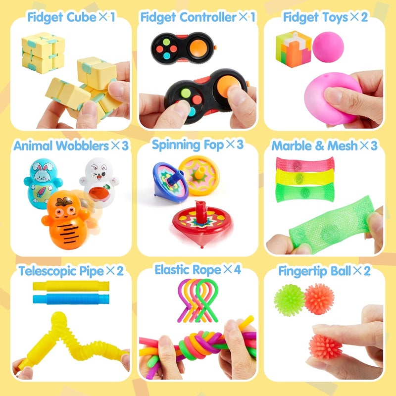 JOYIN 36 Pcs Party Favors for Kids, Popular Fidget Toys Pack, Goodie Bags Fillers for Kids Birthday Party, Prizes in Bulk for School, Pinata Stuffers, Classroom Prizes, Treasure Box Toys - Image 4