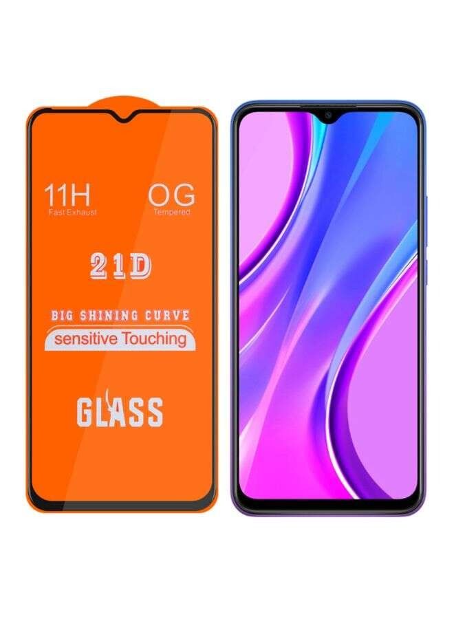 زجاج مقوى لهاتف Xiaomi Redmi 9A أسود / شفاف - Image 2