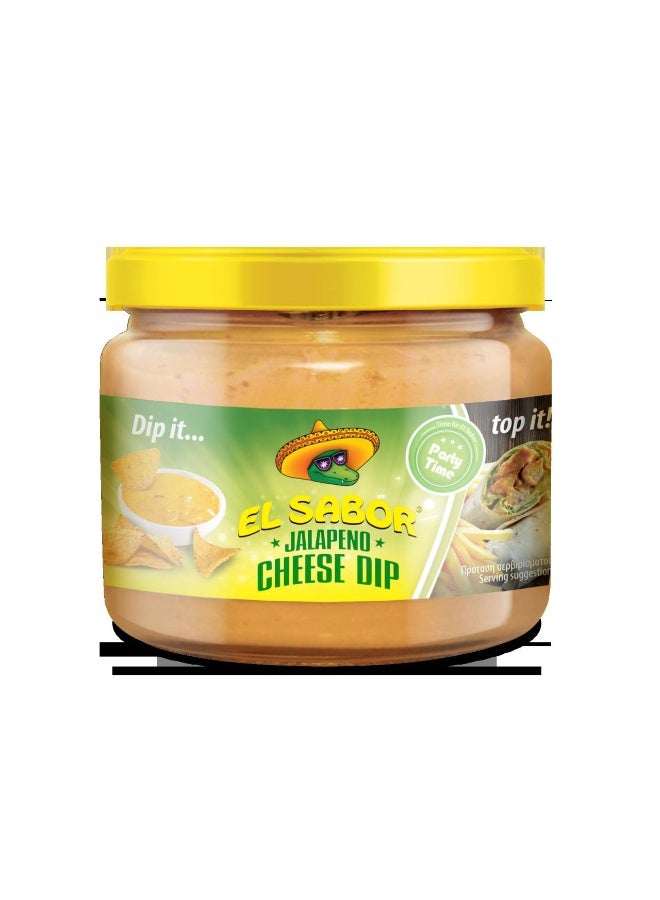 El Sabor Jalapeno Cheese Dip 300G, Cheese Dip For Nachos Fries And Snacks - Image 1