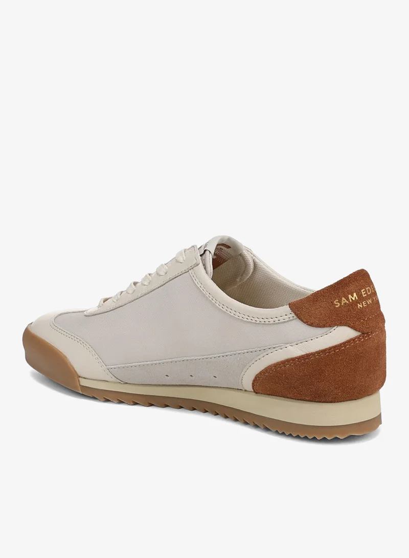 Sam Edelman BEIGE Ivey Lace Up Sneaker for Women | Best Price UAE