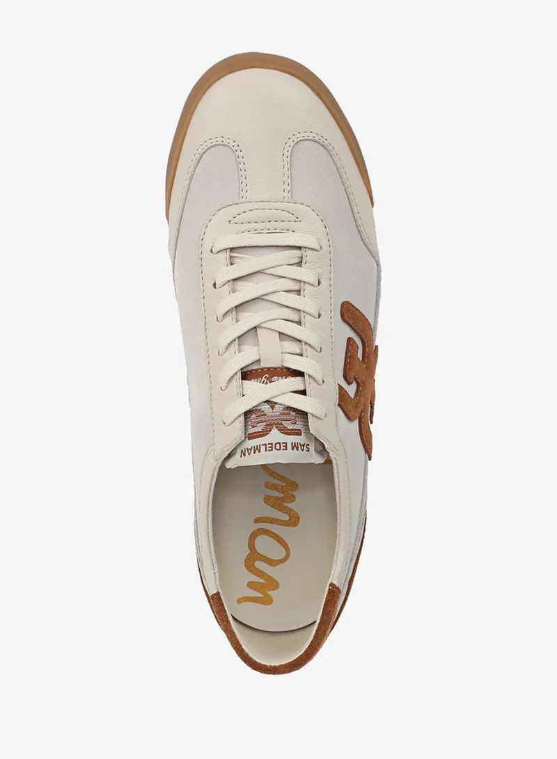Sam Edelman BEIGE Ivey Lace Up Sneaker for Women | Best Price UAE