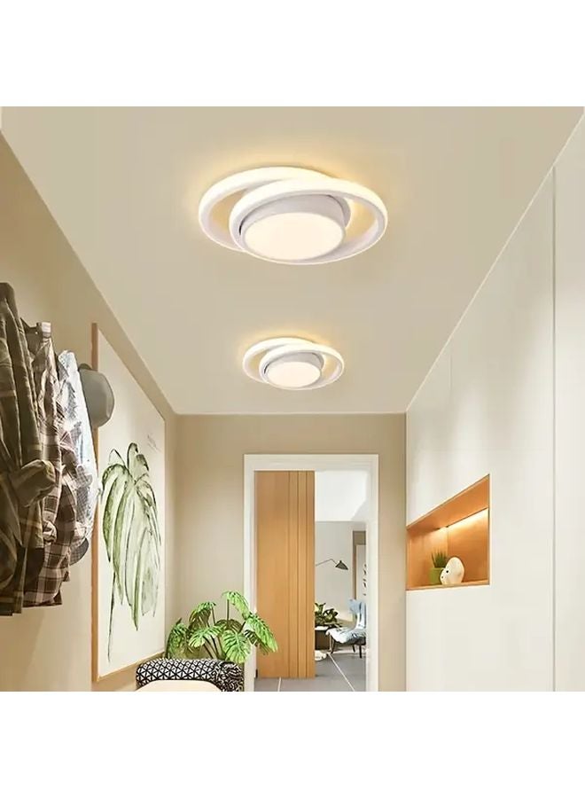 Modern Black LED Ceiling Light Three Color Dimmable Recessed For Bedroom Bathroom Kitchen - Image 5