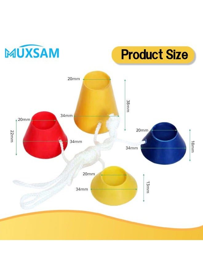 MUXSAM 4Pcs Rubber Winter Golf Tees 44mm 38mm 22mm 12mm Rubber for Frosty Days - Image 2