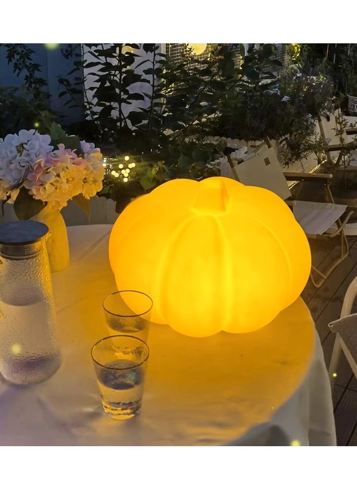 Generic - Luminous Pumpkin Lantern Decoration Halloween Garden Pathway Pumpkin Post Lamp Landscape Patio Solar Lawn Lights - Image 1