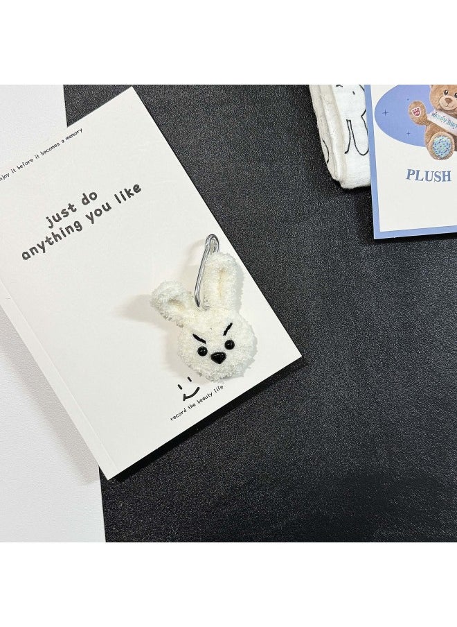 Generic - Bear Plush Knitted Cute Suitable For Smart For Apple Airtag Tracker Case Anti-lost Device Protective Cover Soft Positioning-Color:Angry Bunny-Applicable Models:For Apple Airtag Protective Case - Image 1