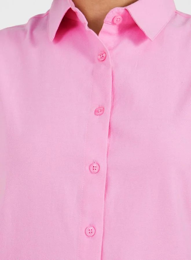 Styli Styli Buttoned Down Loose Fit Sleeveless Shirt