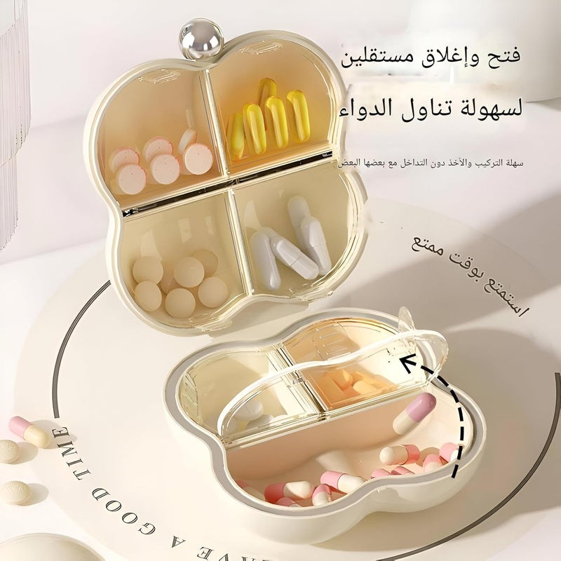 Bubbles Medicine and Accessories Organizer with 7 Compartments, Airtight Lid to Keep Personal Items Organized and Secure, Perfect for Travel or Everyday Use.(2 Pack) - Image 3