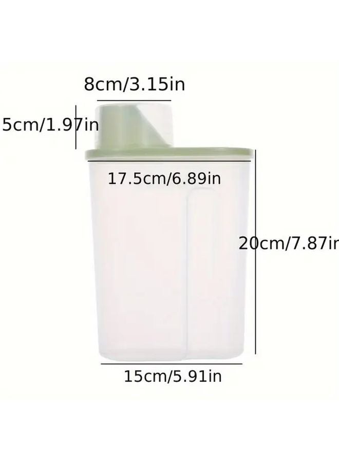 حاوية تخزين طعام الحيوانات الأليفة محكمة الإغلاق من جرين 2 سعة 5 لتر مع كوب قياس للكلاب والقطط - Image 1