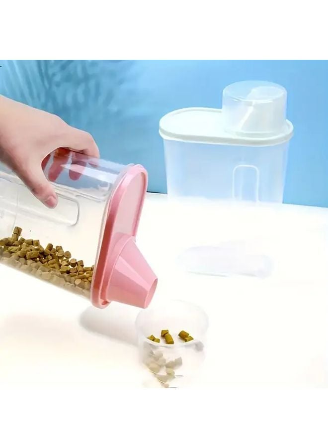 حاوية تخزين طعام الحيوانات الأليفة محكمة الإغلاق من جرين 2 سعة 5 لتر مع كوب قياس للكلاب والقطط - Image 4