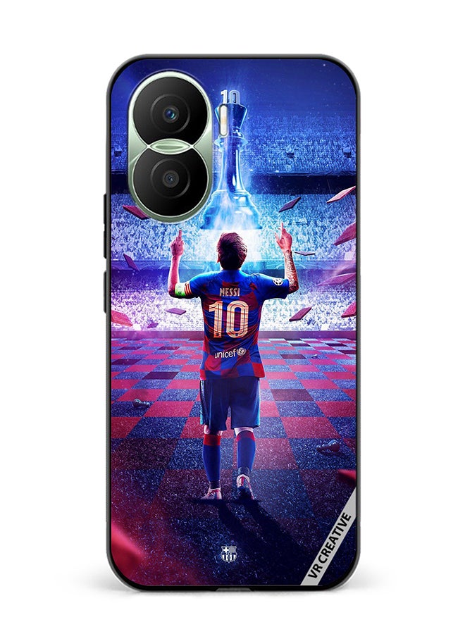 VR CREATIVE غطاء حماية لهاتف Honor Play7T Pro بتصميم ميسي متعدد الألوان - Image 1