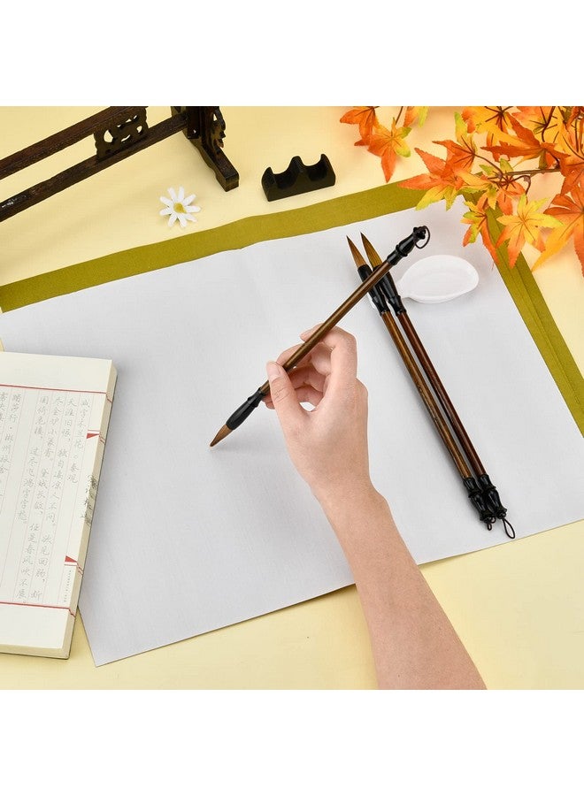 بي إتش باندا هول مجموعة أدوات الخط الصيني من PH PandaHall، 14 قطعة بدون حبر، ورق قماش للكتابة بالماء قابل لإعادة الاستخدام، فرش الخط الصيني التقليدي وطبق ماء للمبتدئين لممارسة السنة الصينية الجديدة، 17 × 13 بوصة - Image 5