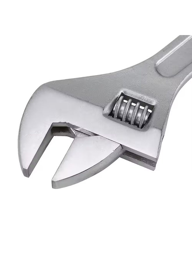 فكسر مفتاح ربط قابل للتعديل شديد التحمل - مقاسات 8 و10 و12 بوصة بفك مُخَرَّش وعجلة ضبط سريع - Image 3