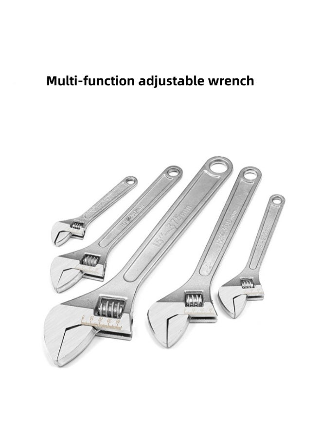 فكسر مفتاح ربط قابل للتعديل شديد التحمل - مقاسات 8 و10 و12 بوصة بفك مُخَرَّش وعجلة ضبط سريع - Image 5