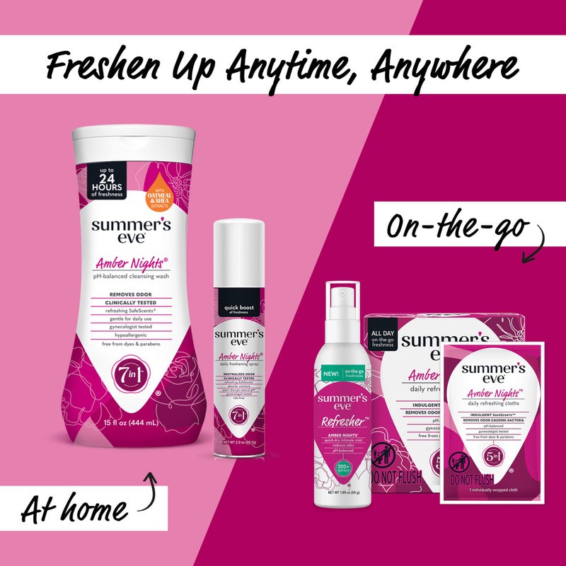 Summer's Eve Amber Nights Daily Refreshing Feminine Spray, 2 oz - Image 5