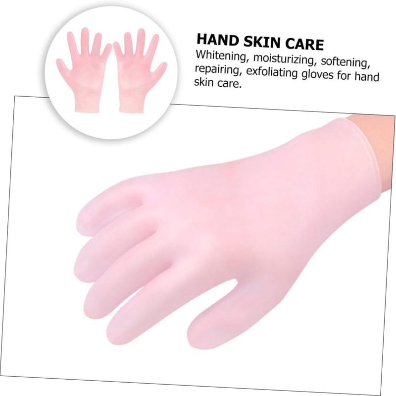 Outanaya Moisturizing Gloves Set 2 Pairs of Gloves Dry Skin Care Exfoliating Whitening Hand Care Treatment - Image 3