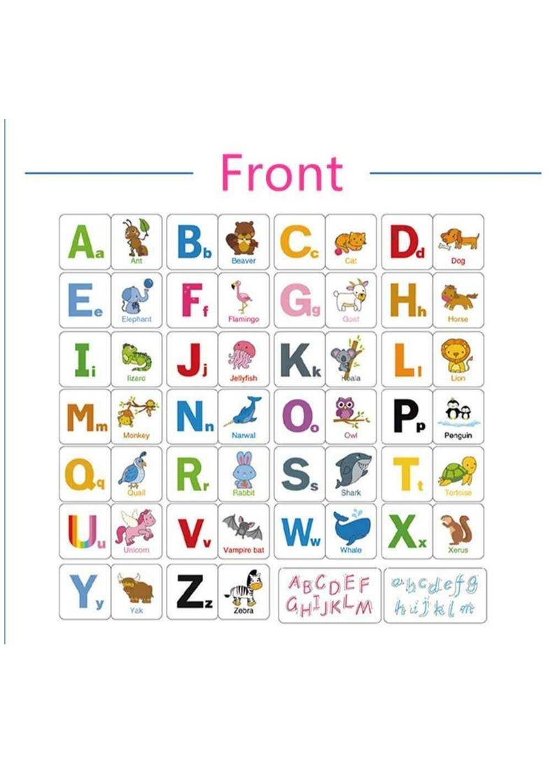 UKR Educational Flash Cards – Alphabet Learning Set with English Letters & Animal Illustrations | Fun Flashcards for Toddlers & Preschoolers | Interactive ABC Flash Cards for Early Literacy & Kids' Development - Image 4