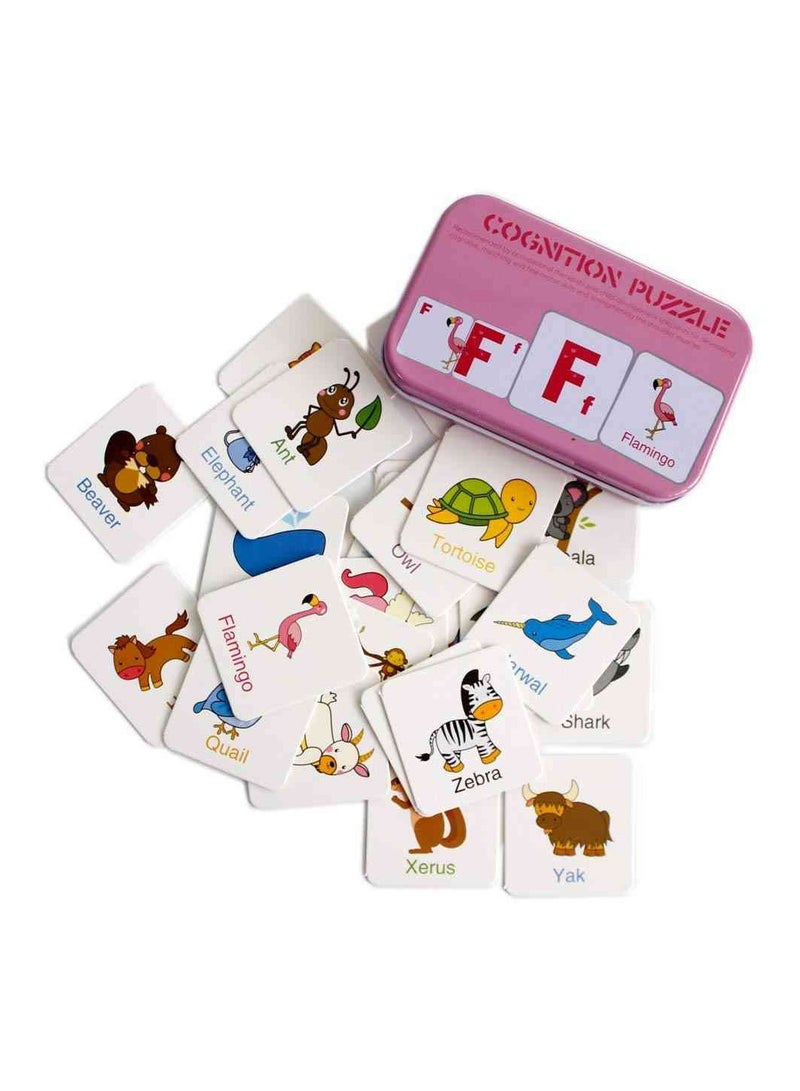 UKR Educational Flash Cards – Alphabet Learning Set with English Letters & Animal Illustrations | Fun Flashcards for Toddlers & Preschoolers | Interactive ABC Flash Cards for Early Literacy & Kids' Development - Image 1