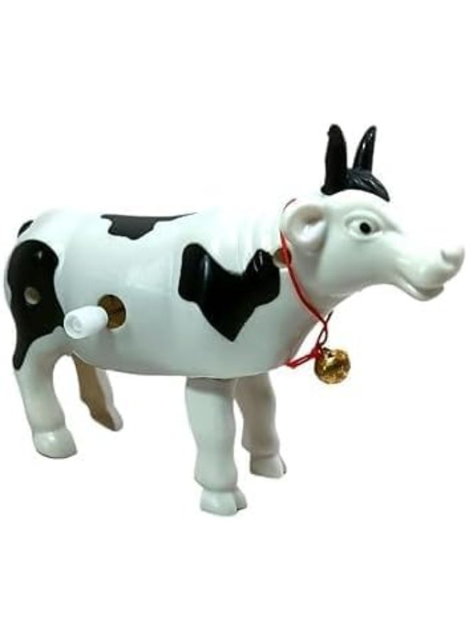2-Piece Offer - Wind-up Dancing Cow Toy - High-Quality Safe Plastic - Black & White Color - Fun & Entertaining Toy for Boys & Girls. - Image 2