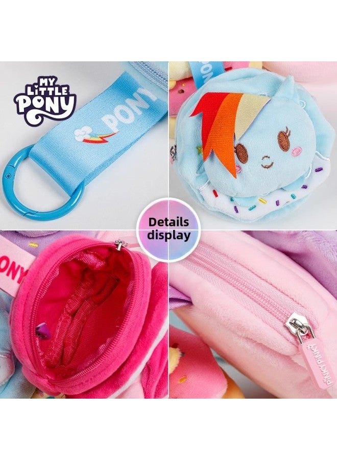 Pony Polly Plush Coin Purse Mini Cute Storage Bag Student Earphone Bag Girl Key Bag Pendant-Color:Cute Plush Coin Purse-soft  - Image 5