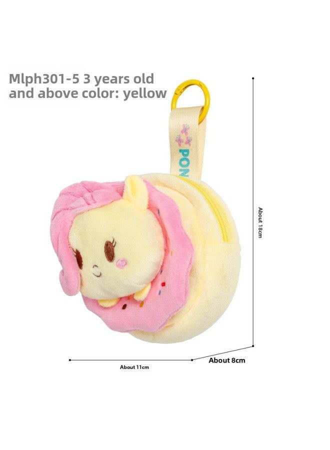 Pony Polly Plush Coin Purse Mini Cute Storage Bag Student Earphone Bag Girl Key Bag Pendant-Color:Cute Plush Coin Purse-soft  - Image 1