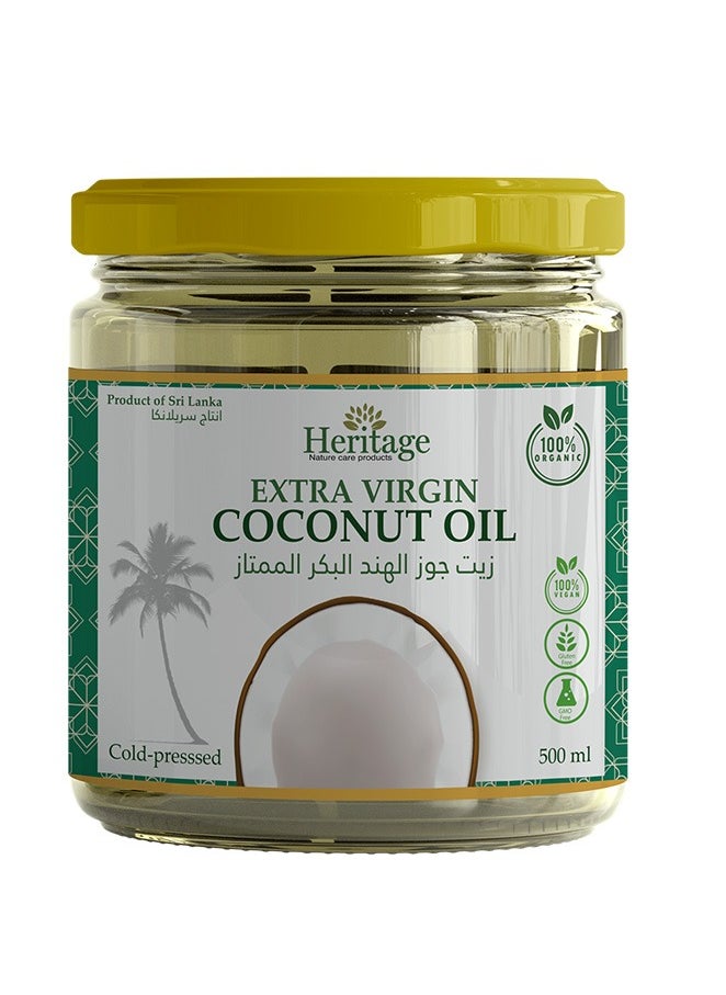 Heritage - Organic Extra Virgin Coconut Oil 500 ML - Image 1