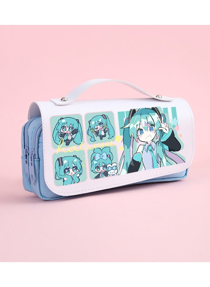 general Hatsune Miku Printing Pen Case Stationery Case Pencil Case Easily Loading Study Stationery - Image 1