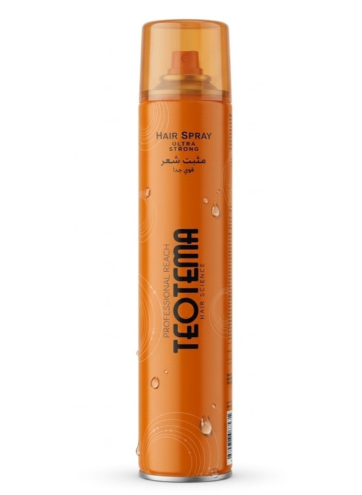 Ultra Strong Professional Hair Spray Thermal Protection Nourishing Hair 400ml