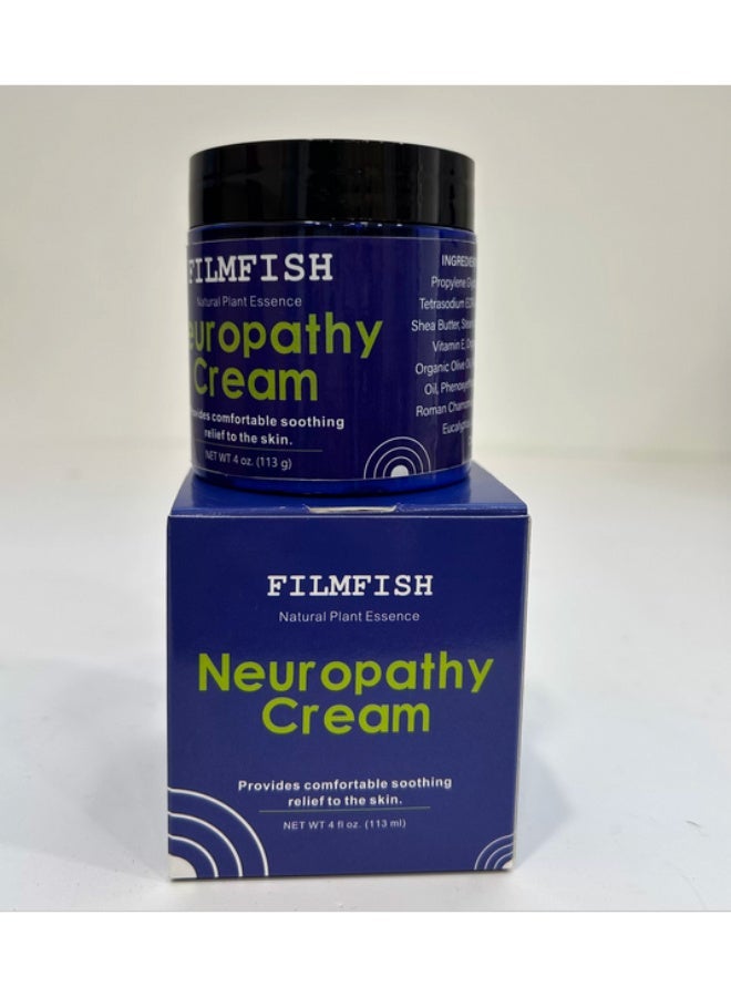 FILMFISH Natural Plant Essence  Neuropathy Cream Provides comfortable soothing relief to the skin.NET WT 4 floz.(113ml) - Image 2