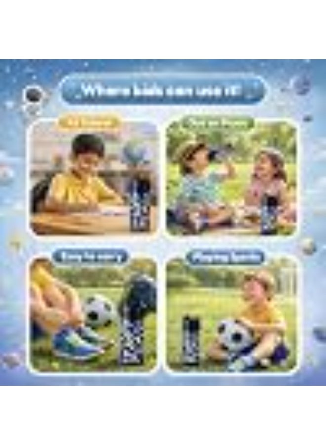 Speedex Astronaut 500 Kids Vacuum Insulated Stainless Steel Water Bottle 450 ML | Double Wall Hot & Cold Sipper (Straw + Direct Sip) | Leakproof BPA Free School Water Bottle for Boys & Girls - Image 5