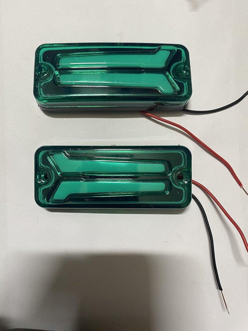 AUTO MT 2PC VAN TRUCK CAR BUS LED LIGHT SIDE PANEL INDICATOR FOR ALL VEHICHLE MARUTI MARUTI 800 ALTO VAN BUS TRUCK MARUTI GYPSY KING (HOCKEY INDICATOR 2PC GREEN) - Image 3