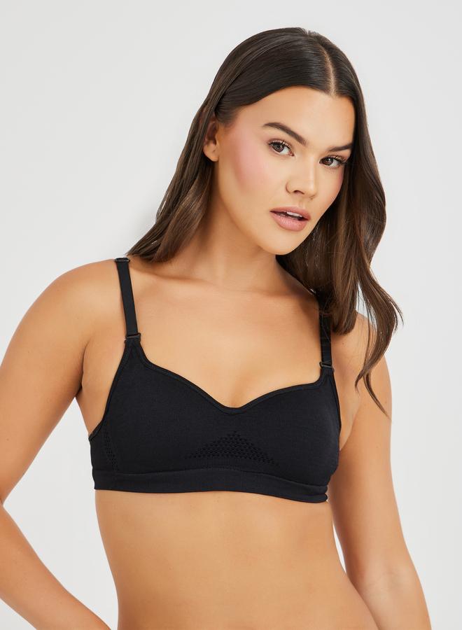 Styli Styli Pack of 3 - Non-Padded Wired Seamless T-Shirt Bra  - Image 2