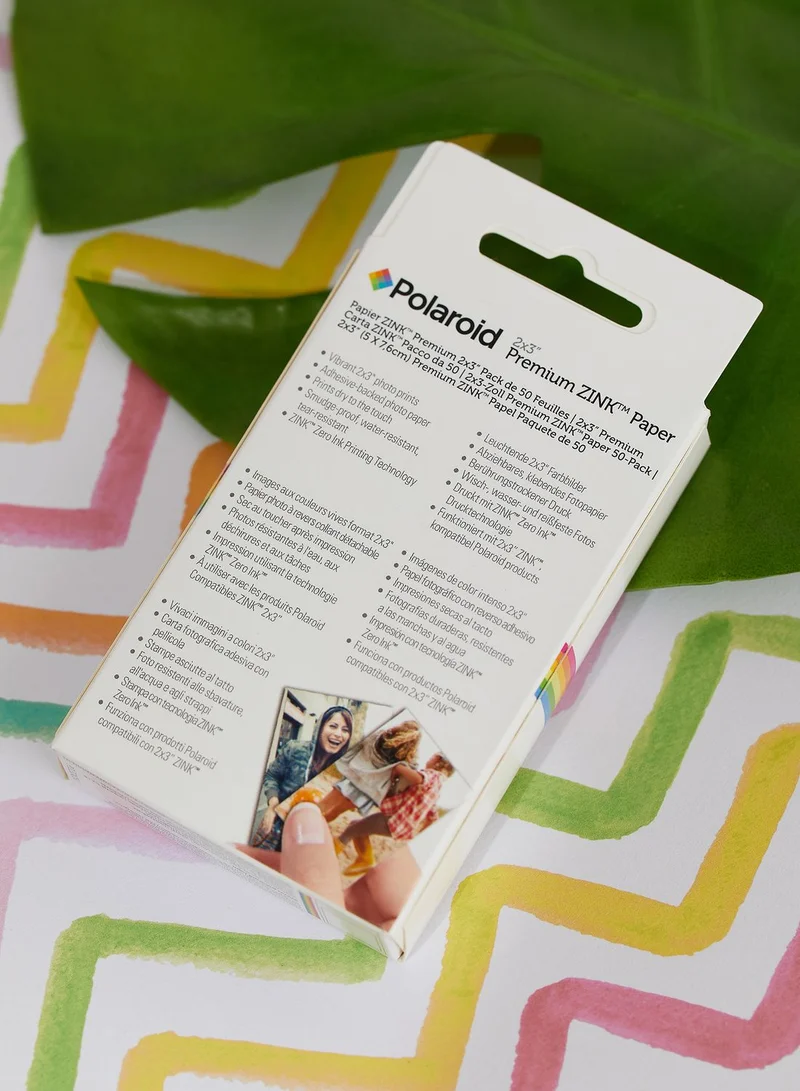 Polaroid Zink 2x3" Media - 50Pk  for Polaroid Snap Touch