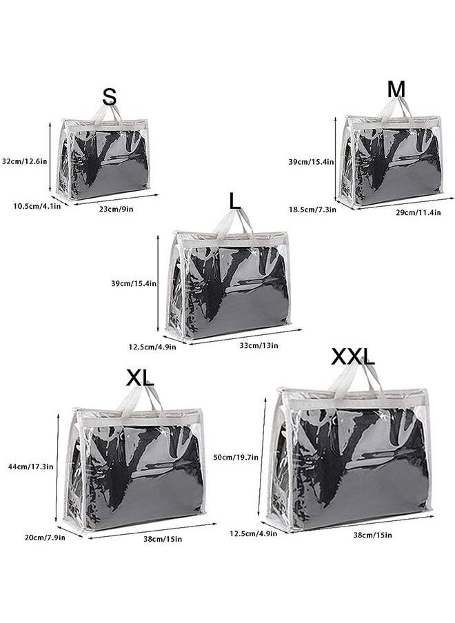 Generic - Handbag Storage Handbag Organizer Dust Cover Bag Transparent Anti-dust Purse Storage Bag for Hanging Closet with  and Handle - Image 1