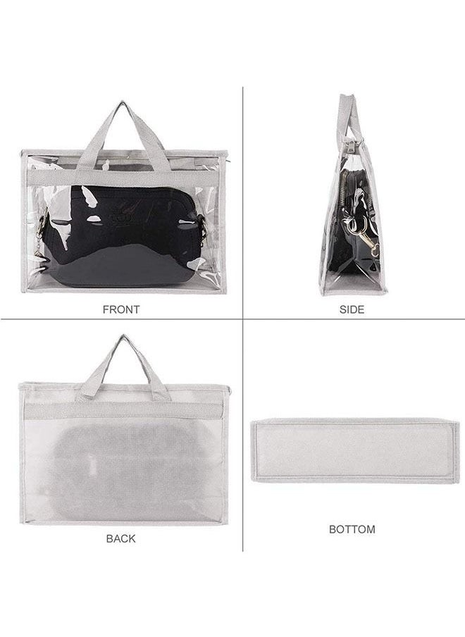 Generic - Handbag Storage Handbag Organizer Dust Cover Bag Transparent Anti-dust Purse Storage Bag for Hanging Closet with  and Handle - Image 1