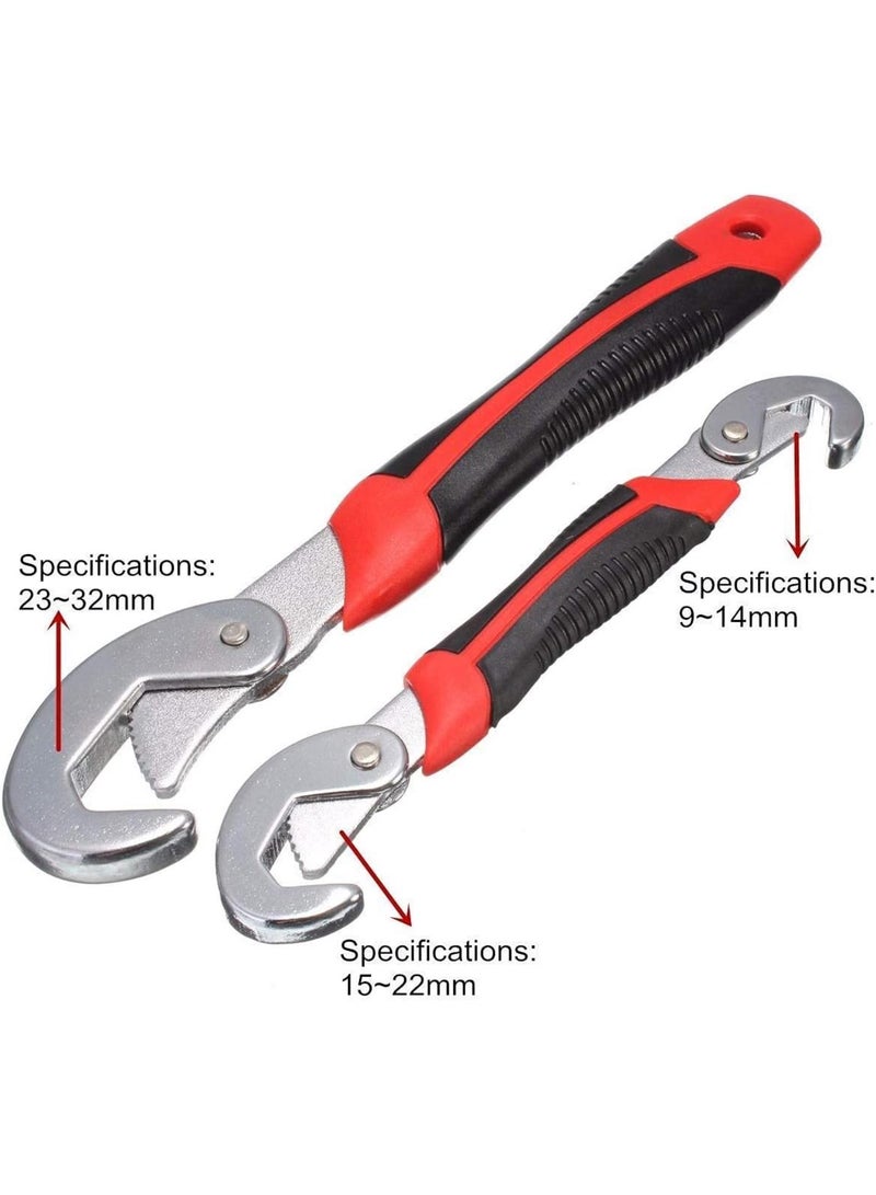 GGOOT Adjustable Wrench 2Pcs Universal Quick 9-32Mm Multi-Function Spanner Hardware tool kit tool set Kits  - Image 2