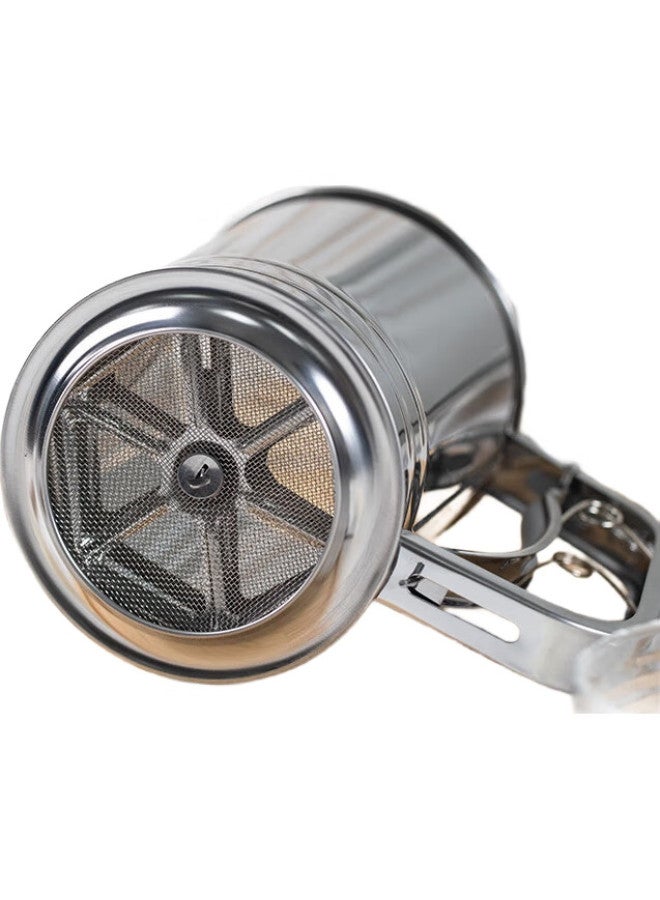 FOR BAKE Fapake Handheld Semi-Automatic Flour Sifter, Home Use Sieve, Baking Tool, Powder Dispenser - Image 1