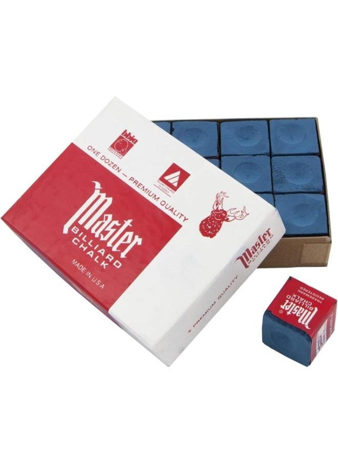 Master 12Piece Billiard Pool Cue Chalk Set  - Image 1