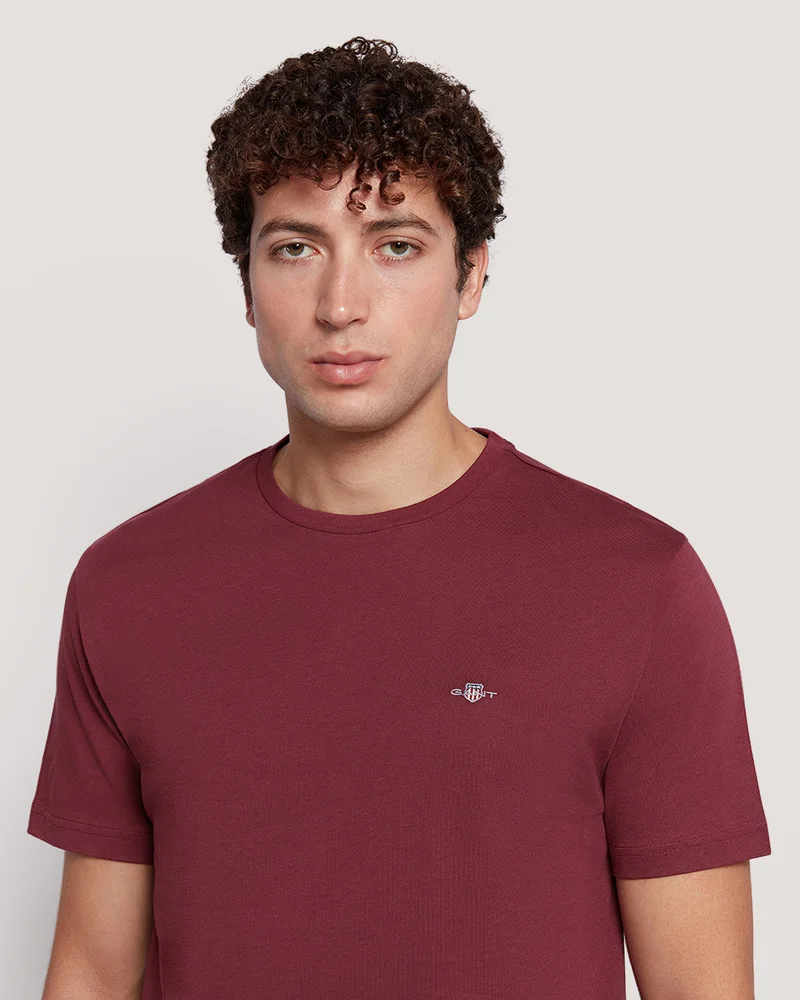 GANT Gant Men’S Short Sleeve Cotton T-Shirt With Shield Logo