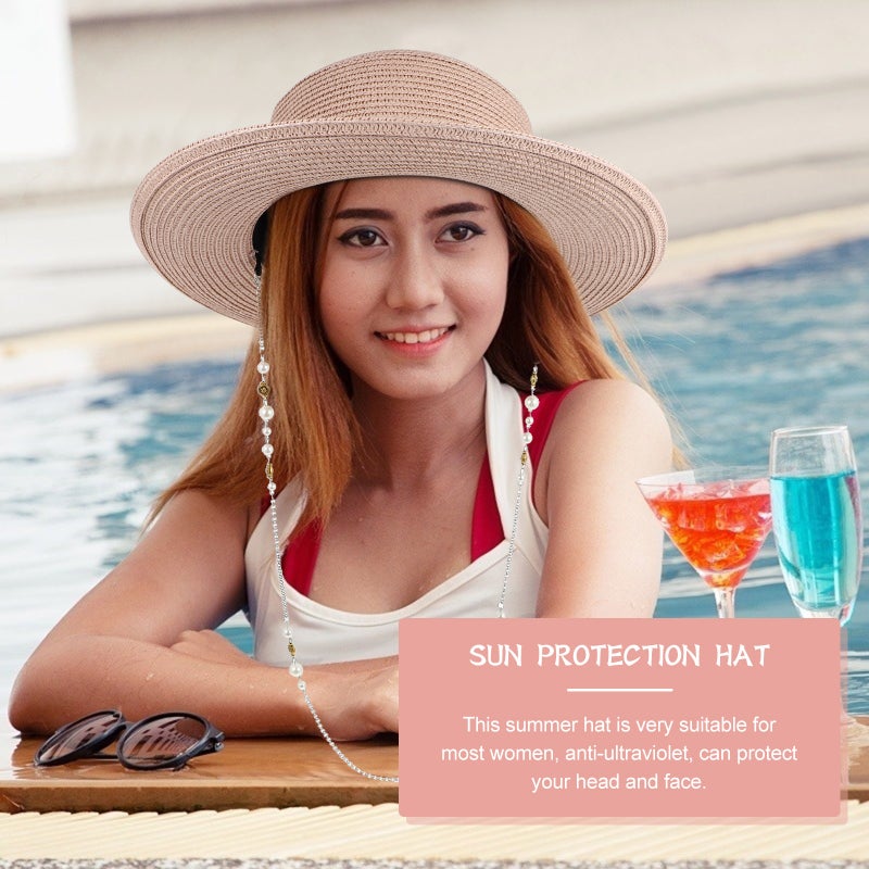 2 pcs Beach Hat Hat Portable Sun Hat Outdoor Sun - Image 2