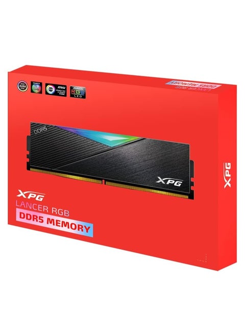 XPG Lancer DDR5 RGB 5200MHz 32GB (2x16GB) CL38-38-38 UDIMM 288-Pins Desktop SDRAM Memory RAM Kit (AX5U5200C3816G-DCLARBK)