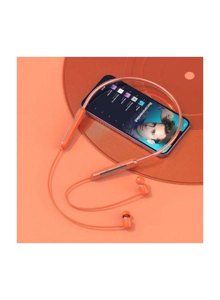 دوداو سماعات أذن رياضية Dudao U5Pro+ برباط للرقبة باللون البرتقالي - Image 3