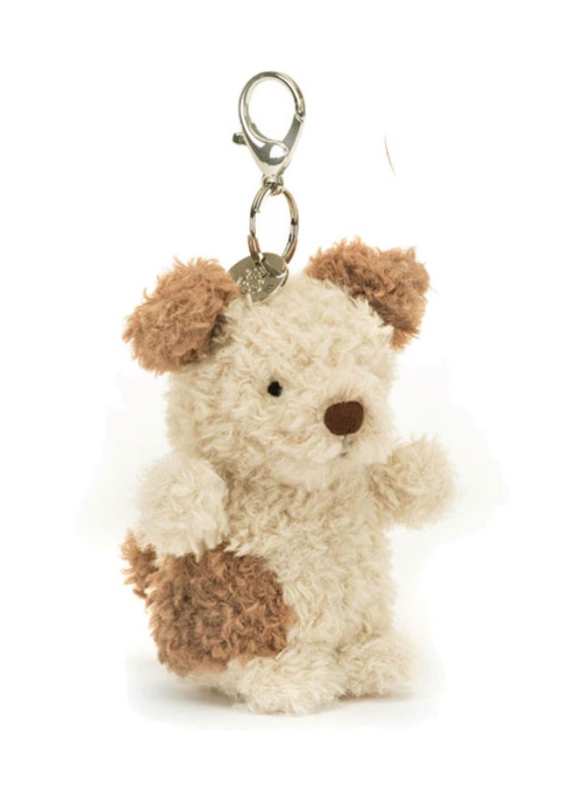 Jellycat Little Pup Bag Charm 11 cm, Plush Puppy Keychain with Clip, Soft Animal Charm for Bags, Backpacks & Gifts - Image 1