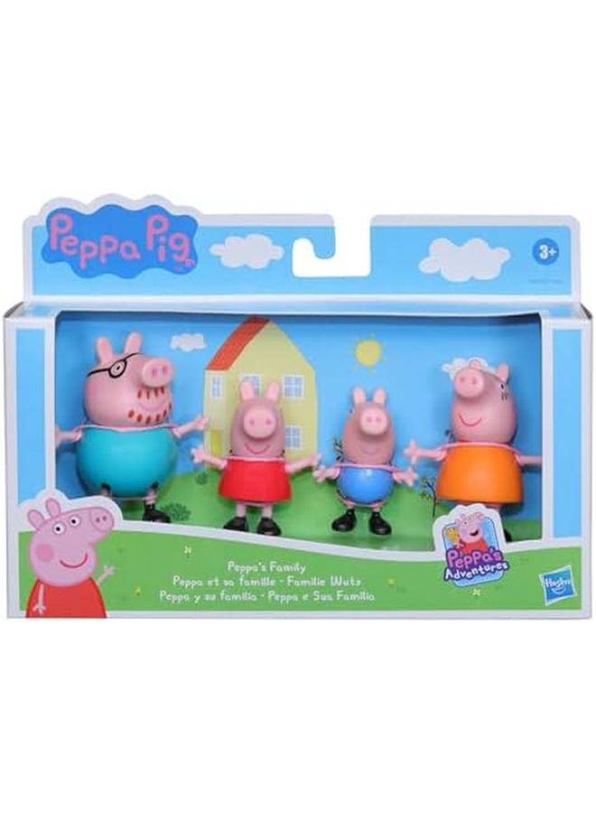 بيبا بيغ مجموعة من 4 شخصيات من مغامرات العائلة، 4 شخصيات عائلية في ملابس مميزة للأعمار من 3 سنوات فما فوق - Image 3