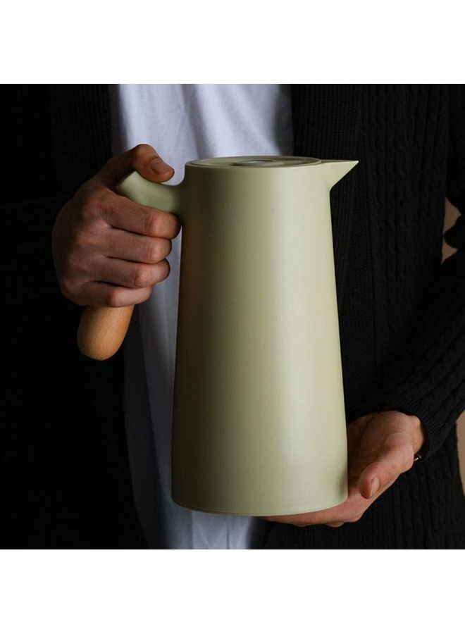 NIBEMINENT Thermal Coffee Jug With Lid Beige - Image 4
