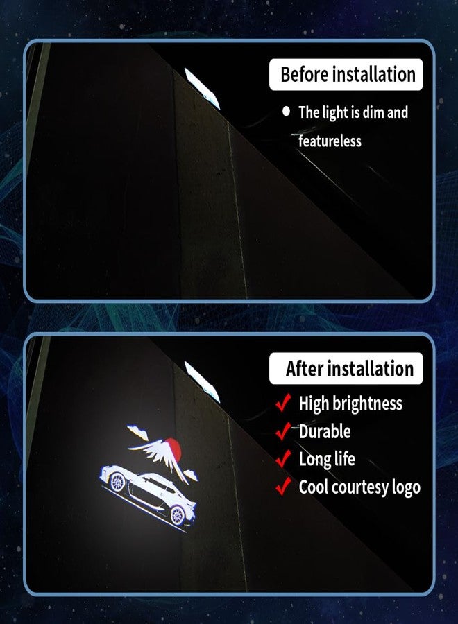 akarin 2PCS LED Car Door Projector Courtesy Lights Ghost Shadow Welcome Lamp Accessories Compatible with ZN8 2022-PRESENT GR 86 (ZN8 2022-PRESENT GR 86) - Image 4