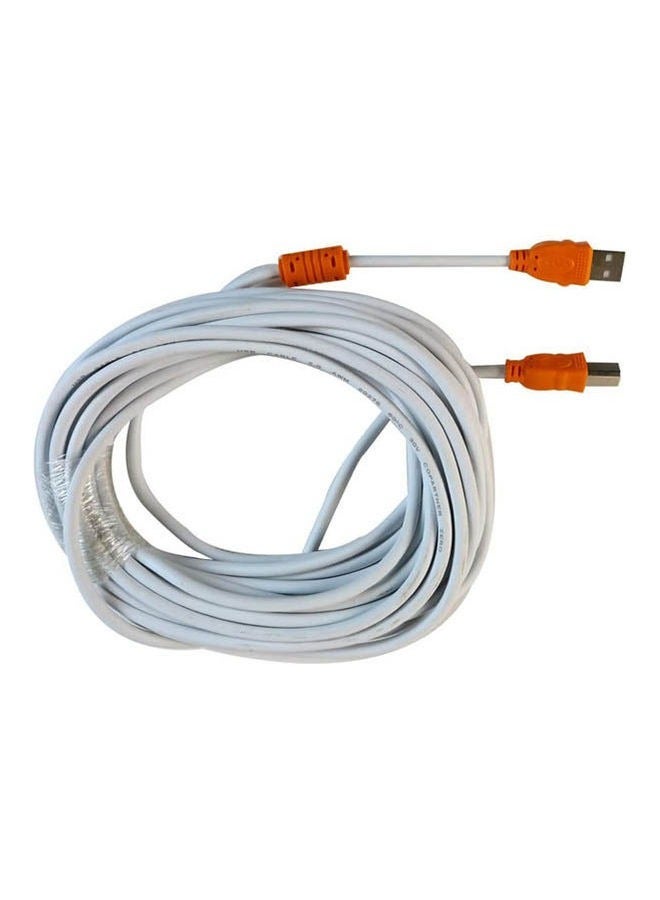 Zero Printer USB Cable 10m White  - Image 1