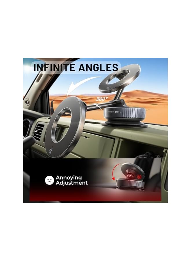 S-TOP Magnetic Airplane Phone Holder for Travel Essentials - Phone Holder for Airplane Seat, Car & Home with MagSafe Compatibility, Compatible with iPhone 16/15/14 & Android - Image 2