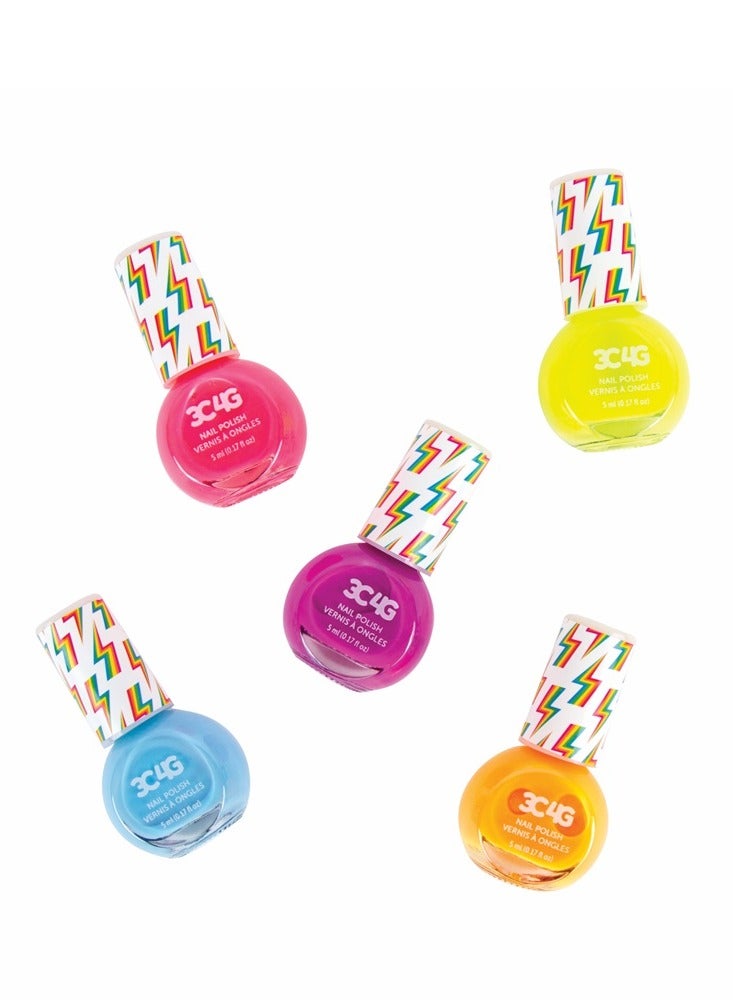 3C4G Neon Nail Polish 5pk - Image 2