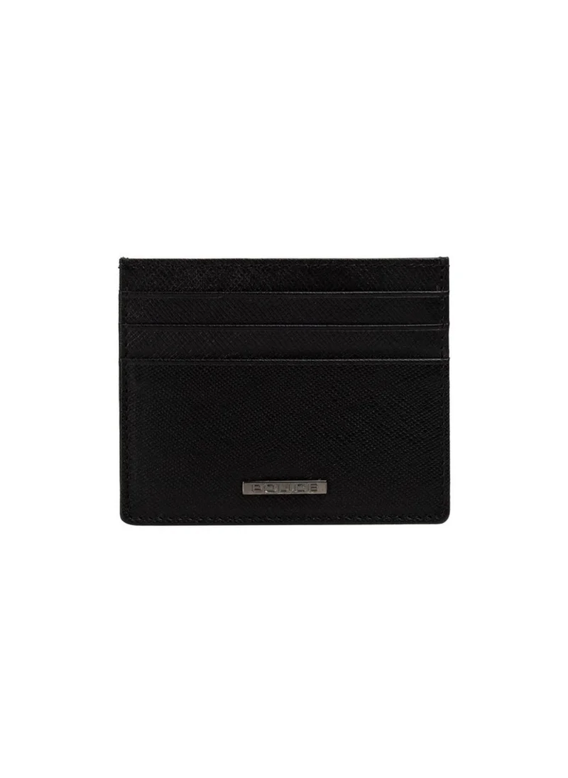 بوليس Police Men's Slim Leather Card Holder - Alex - Black